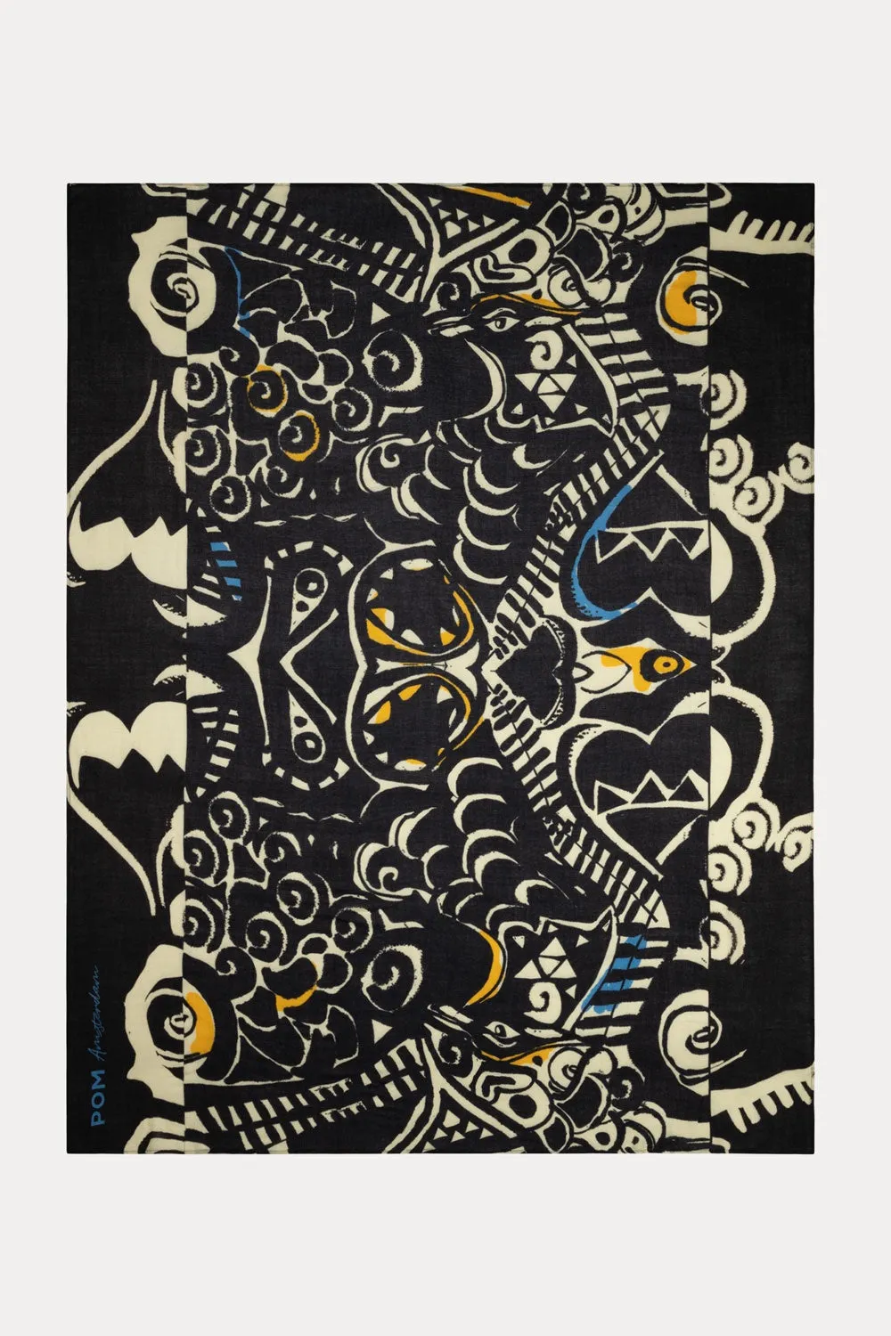 POM Shawl - Pride Black & White
