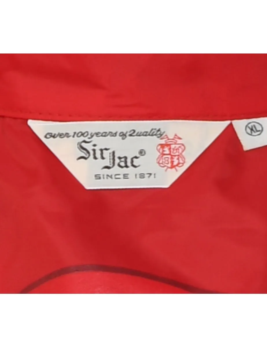 Red Printed Grand Champion Coach Jacket - XL