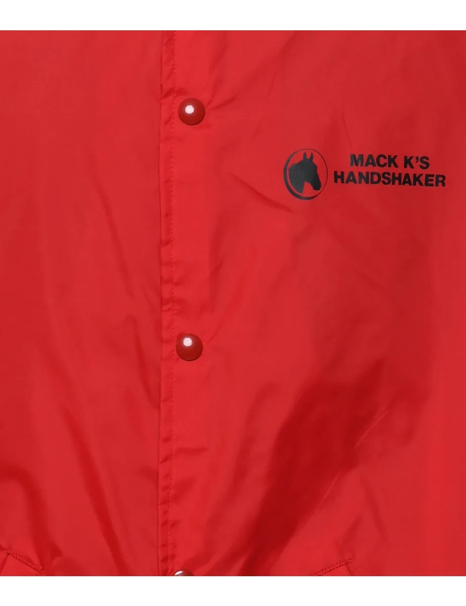 Red Printed Grand Champion Coach Jacket - XL