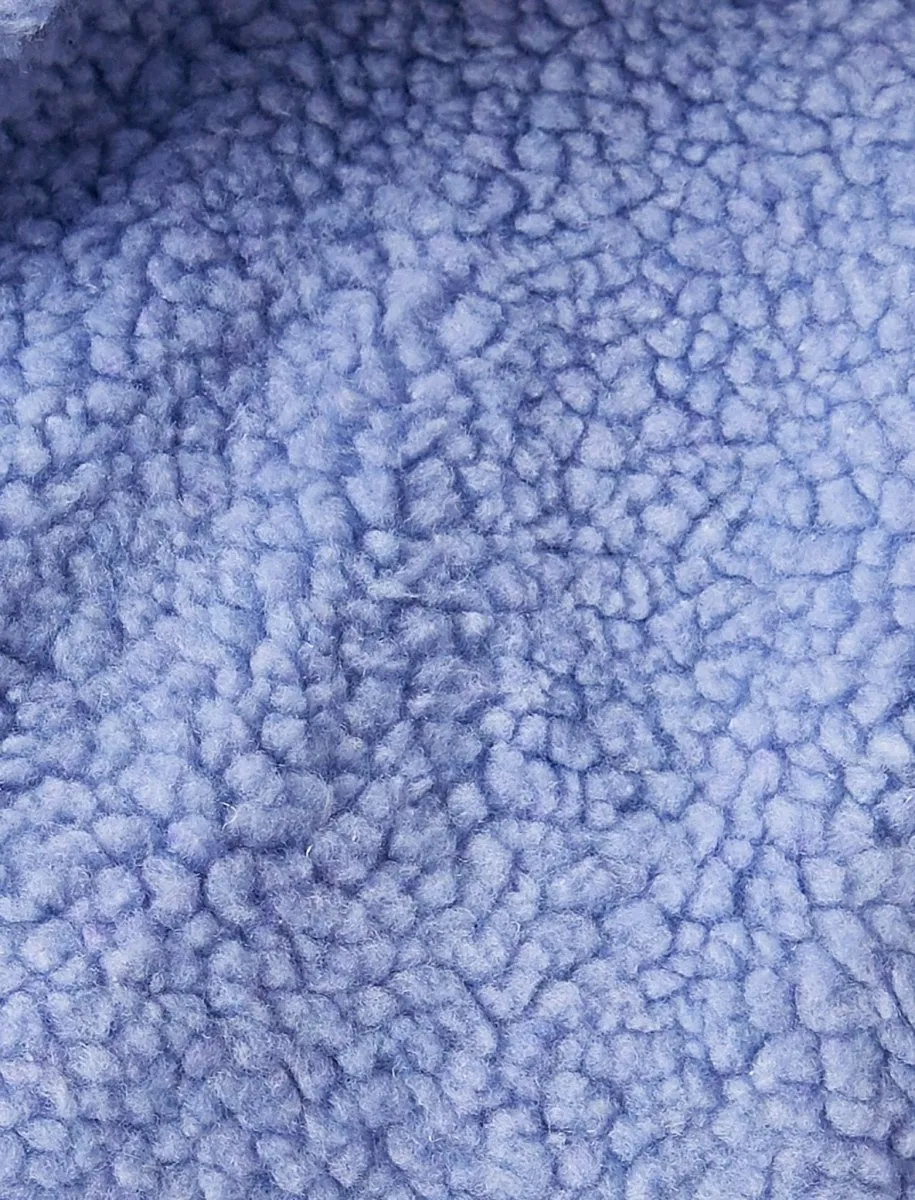 Sherpa Jacket with Utility Pockets in Lilac