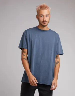 SILENT THEORY - Oversized Tee -Navy