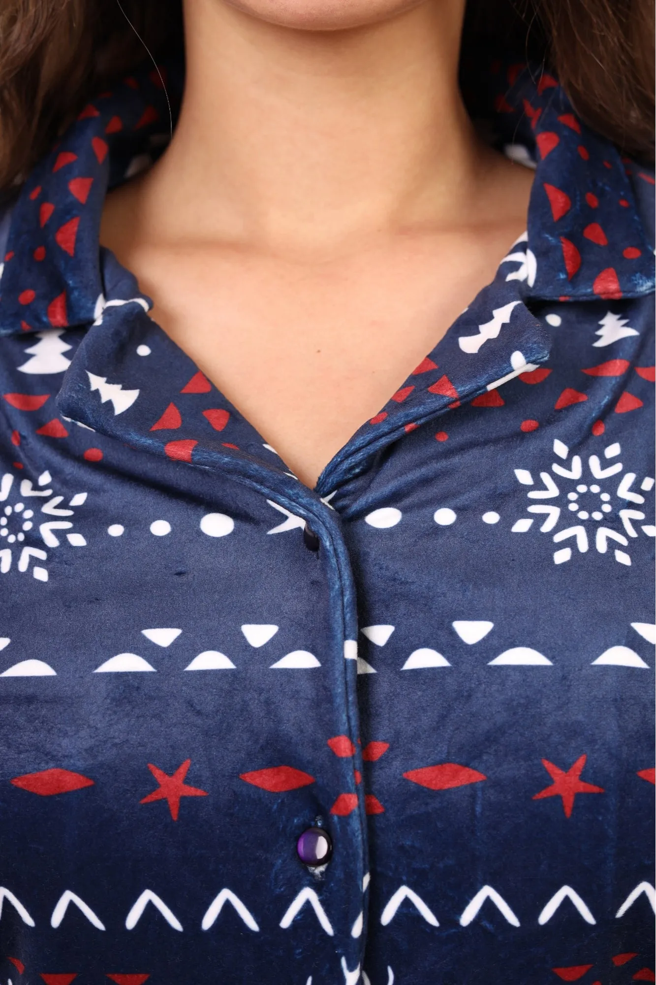 snowflake classic pjs - Navy blue