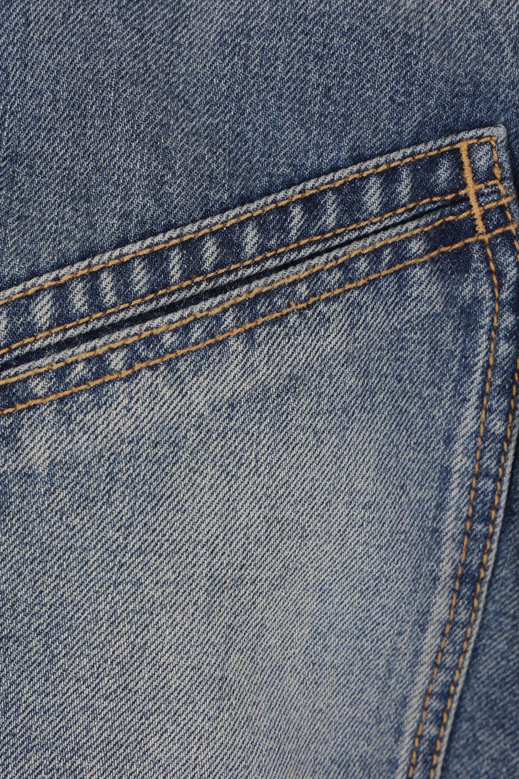 Suede Collar Denim Jacket