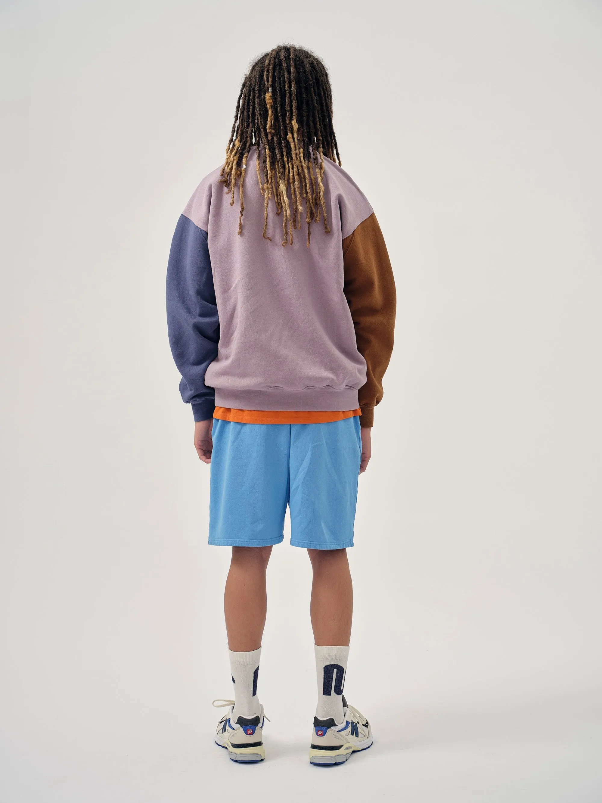 Sweatershirt Oversized Colourblock Elderberry