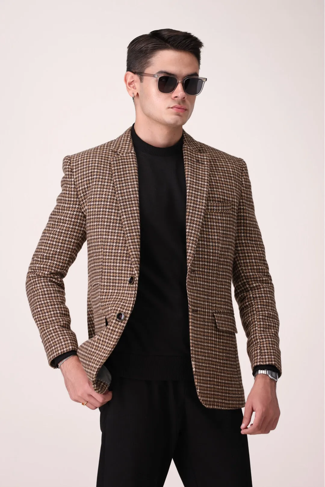 TEXTURED  BLAZER REGULAR FIT