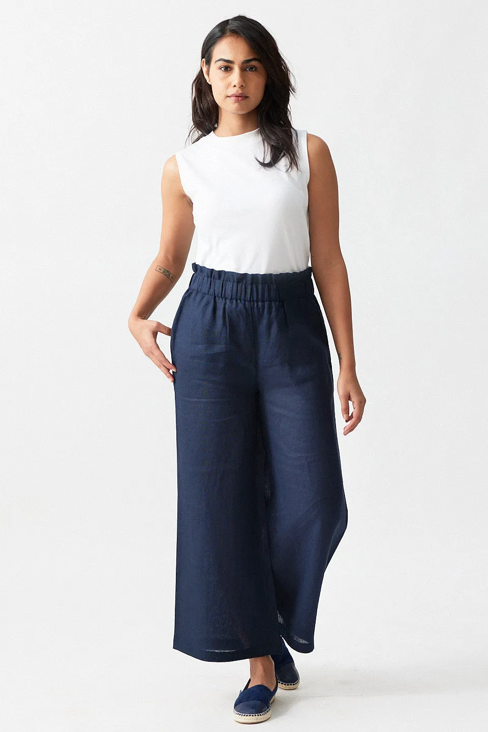 The Linen Flared Pants