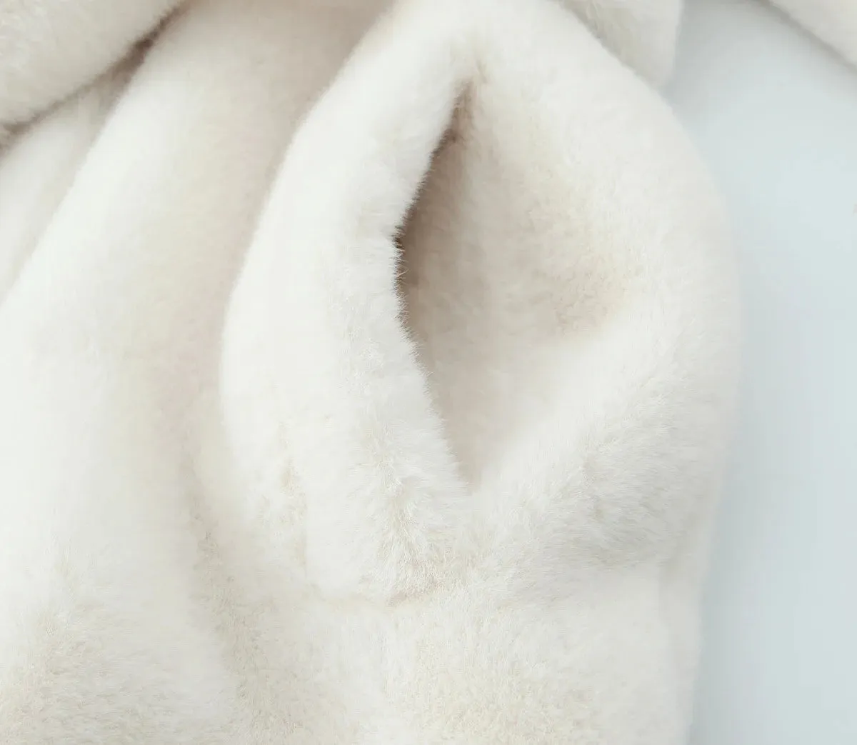 TRAFZA Winter Mode Frauen Warme Mantel Weiß Drehen-unten Kragen Langarm Taschen Gürtel Dekoration Weibliche High Street Lange mäntel
