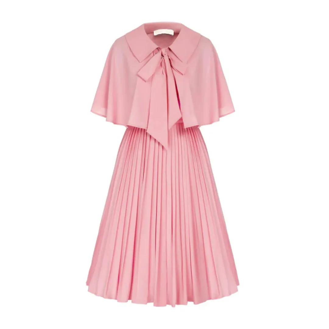 Vintage Tie Neck Women Dress