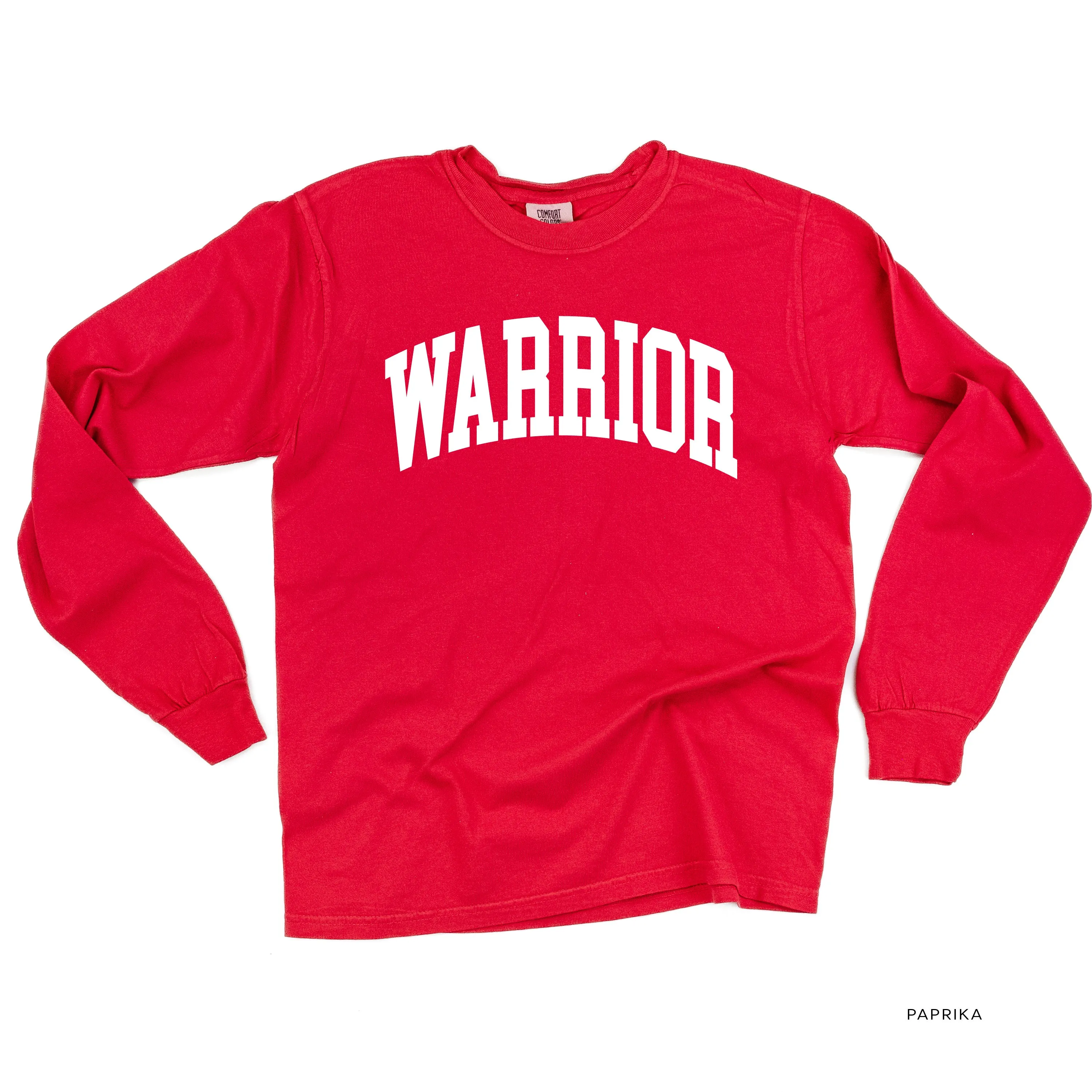 Warrior - Varsity - LONG SLEEVE COMFORT COLORS TEE