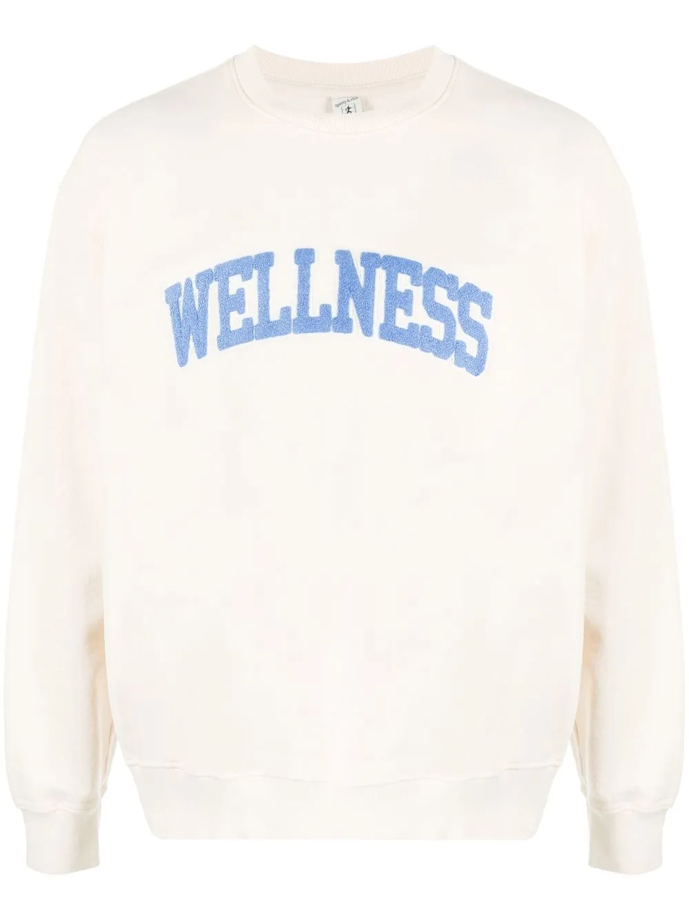 Wellness-appliquÃ© cotton sweatshirt