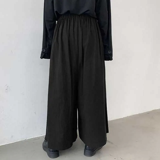 Wide Leg Hakama Style Trousers