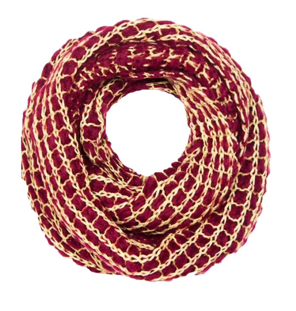 Winter Warm Thick Chunky Knit Cozy Infinity Loop Cowl Scarves
